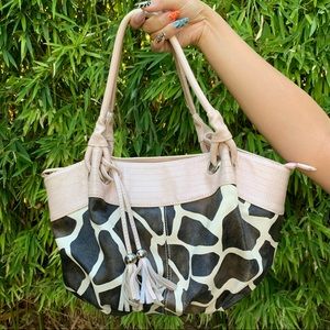Giraffe/ baby pink bag